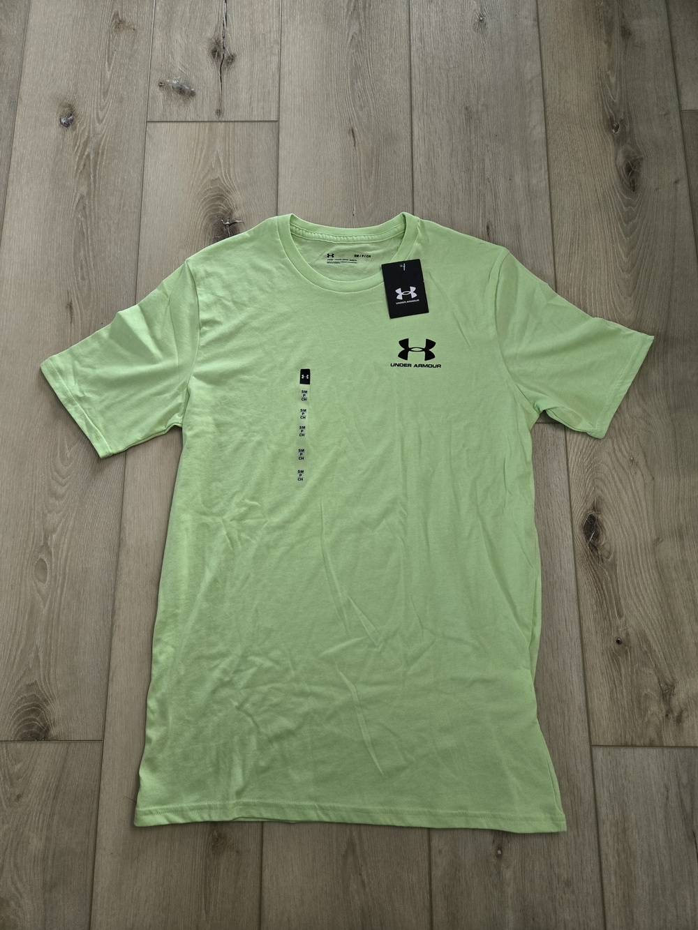 Under Armour Men's Green Loose Fit Cotton Crew Neck Short Sleeve T-Shirt Size S